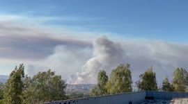 US: Route Fire Breaks Outs, Prompts Evacuations And Freeway Closure