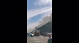 Plumes of smoke as large fire erupts at former nightclub in Mumbles Pier, Wales