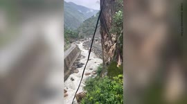 Shocking before and after video shows devastating effects of Pakistan floods as one river bursts its banks