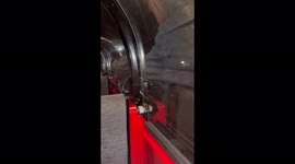 Train ride through The Postal Museum in London, UK