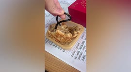 Customer finds large cable in mooncake purchased from Chinese bakery