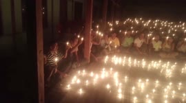 Protesters hold candle-lit rally against military dictatorship in Myanmar