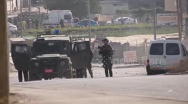 Palestinain protesters clash with Israeli forces following a Palestinian was shot dead by Israeli forces