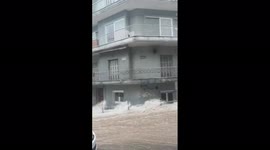 Shocking video of torrent raging through the streets as flooding, rains hit Thessaloniki, Greece