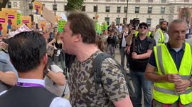 Pro-choice and anti-abortion protesters clash in London