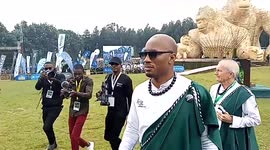 Footballing legend Didier Drogba attends gorilla-naming ceremony in Kinigi, Rwanda
