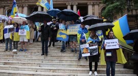 Stand with Ukraine rally in Sydney, Australia