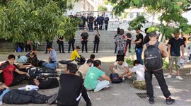 Hundreds of illegal migrants took over a building in a Paris suburb and refused to leave