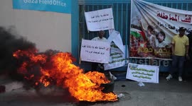 Palestinians demand reconstruction of houses destroyed during 2014 Gaza conflict