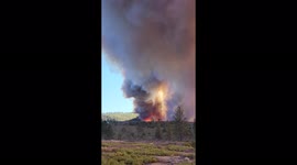Mill Fire in Siskiyou County heading toward the Community of Lake Shastina