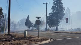Mill Fire in Weed Ca. with homes burned in the Lincoln Heights area