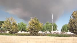 Fariview fire breaks out near Hemet, California
