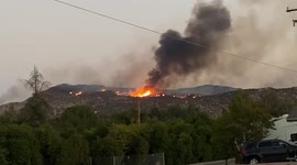Two people killed as fairview fire breaks out near Hemet, Southern California