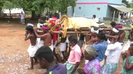 Dead bull given grand funeral by villagers in southern India