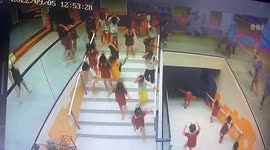 Chinese teachers spring into action to evacuate kindergarten children during earthquake