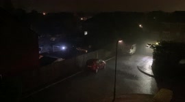 Torrential Rain and Lightning during storms of 5th September 2022 over Fareham, Hampshire