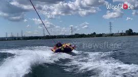 'Tubing enthusiasts flipped out of tube after stumbling over wind wave '