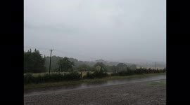 Very heavy rain storm in Scotland right now after such a dry spell!
