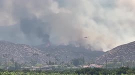 Fairview fire Continues raging in Hemet, California