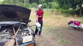 Wild cobra found inside family's car engine