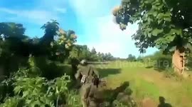 Resistance fighters clash with Burmese soldiers patrolling river in Myanmar