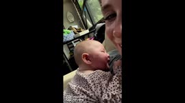 Baby June cracks up in her sleep