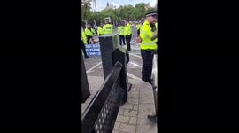 UK: Animal Rebellion Activists Spray White Paint At Big Ben, Block Road In Westminster 2