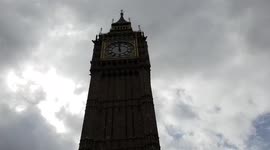 UK: Animal Rebellion Activists Spray White Paint At Big Ben, Block Road In Westminster