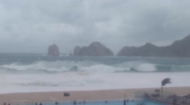 Mexico: High Waves Hit Los Cabos Beach Due To Hurricane Kay