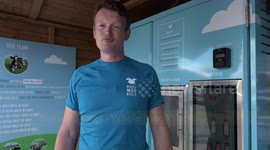 Dairy farm launches milk vending machine as cost of living increases