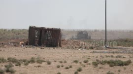 Israeli Bulldozers raze Palestinian lands during an incursion operation east of Abasan al-Jadidah town