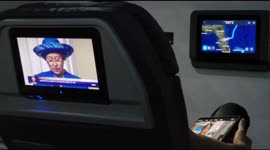Passengers aboard Delta flight watch announcement that Queen Elizabeth II has died