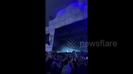 Post Malone performing at Rock in Rio in Rio de Janeiro, Brazil