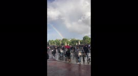 UK: Rainbow Appears Over Buckingham Palace Before Announcement Of Queen Elizabeth II’s Death