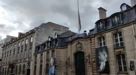 Flags flown at half-mast across French capital after Queen's death