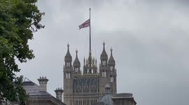 Flags fly at half-mast in Westminster as mourning for Queen begins