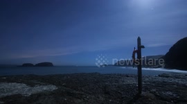 Venus, Jupiter & Mars Ocean Rise Time Lapse - Co. Antrim