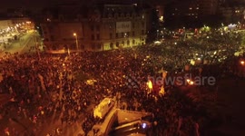 Mass anti-corruption protests in Bucharest, Romania