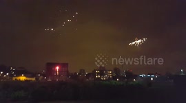 Impressive fireworks display lights up Shoreditch Park
