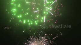Awesome fireworks in Cornwall