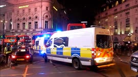 Chaos in London during the Million Mask march In London