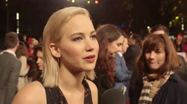 Jennifer Lawrence and cast interviews at Hunger Games Mockingjay: Part 2 premiere