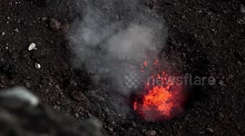 Stunning footage of new eruption from Mount Etna crater