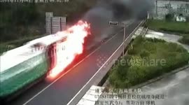 Brave trucker drives burning lorry out of tunnel to avoid potential explosion