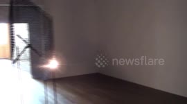 Slow arc inside a cube