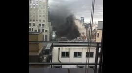 Additional footage of yesterday's Fleet Street fire