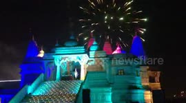 diwali celebrations at baps toronto canada