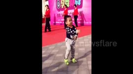 This cute toddler can probably dance better than you