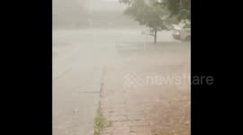 Severe hailstorm in New South Wales, Australia