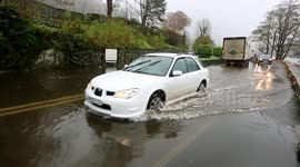 Flooding closes some of Cumbria's main roads